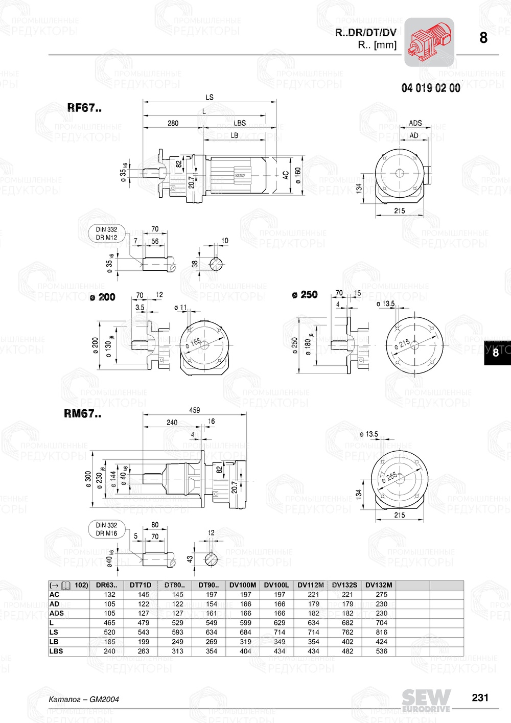 Sew-eurodrive R 67